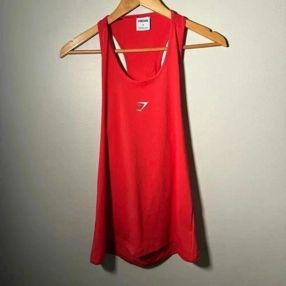 Gymshark red and white racer back with cutout S - Picture 3 of 4